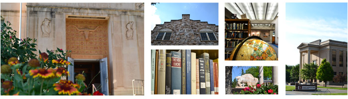 Photo montage of WTAMU's Main Campus